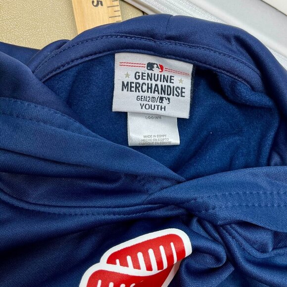 Youth Red Sox Hoodie Navy Blue Size L - Picture 3 of 13